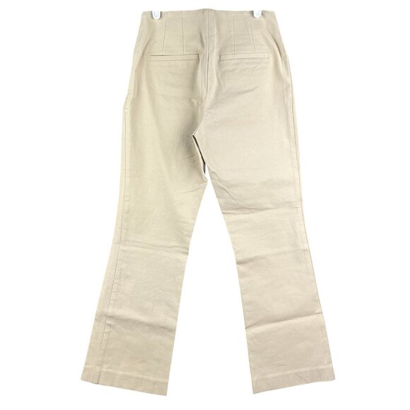 a new day Women Tan Pants Sz 2 Stretch Mid Rise Boot Cut Zip Side Elastic Waist - Picture 2 of 12